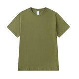 2021 Summer Brand Short Sleeve T Shirt Men 100% Cotton O-Neck Tee Tops High Quality Fashion Solid Color T-Shirt