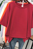 100% Cotton M-4XL T Shirt Solid Color Tshirt Basic Short Sleeve Women's Top Summer Couple O Neck Oversized T