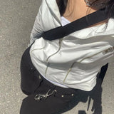 Autumn / Winter Women's Wear Online Celebrity Blogger Spice Girls Street Handsome Industrial Style Zippers Show Thin Jackets-Outfit