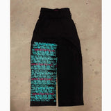 Popular Green Code Series Printed Young Single-Waisted Wide Leg Trousers