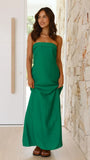 Summer New Solid Color Wrapped Breast Temperament Vertebry Dress Dress Dress