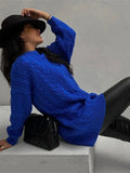 Autumn Knitted Women Sweater Casual Loose Basic Long Sleeve O-Neck Pullover Tops Winter Thick Warm Oversize Female