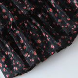 Women's New Chiffon Long-Sleeved Printed Dress