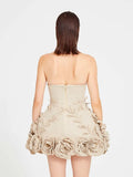 Women's New Sexy Open Shoulder-To-Shoulder-Meared Dress Slimy Floral