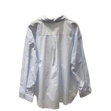Casual Cotton Shirt 2025 Spring And Summer New French Design Solid-Colored Shirt Chic Single-Dbutton Top