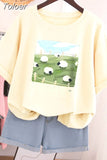 100% Cotton L-6XL T Shirt Plus Size Tshirt Short Sleeve Solid Women Top Summer Print Couple O Neck Oversized T