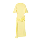 Wind 2025 New Fashion Temperament Women's Wear Out-Back Cascade Decoration Long Dress