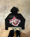 autumn and winter men fun pattern printed casual hoodie Harajuku Gothic style couple trendy sweatshirt streetwear 425-0-Outfit