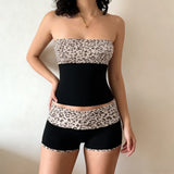 Trendy Casual Polo Collar Deep V Vertical Stripe Sleeveless Chimo Hottie Tight-Suited