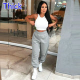 Sweatpants Casual Running Plus Size Baggy Jogger Sport Pants Fashion High Waist Wide Leg Trousers Streetwear Pencil