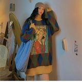 Autumn Thick Japanese Women Sweaters Korean Turtleneck Long Sleeve Cartoon Sueter Mujer ULzzang Harajuku Sueter