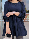 ZANZEA Ruffle Shirts Women 2022 Female Elegant Blouse Casual Puff Sleeve Black Tops Spring O Neck Blusa Femininas