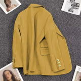 Toloer Spring And Autumn New Coffee Color Suit Coat Female A Button Casual Temperament Small Spring Suit Tide-Outfit