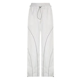 Summer New Style Spice Girls Fashion, Energetic, High-Waisted Elastic Belt, Pull-Rope Sport Pants-Outfit