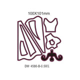 Set Cute Princess Dress Metal Cutting Dies Scrapbooking New Craft Stamps die Cut Embossing Card Making Stencil