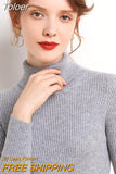 Winter Women Turtleneck Sweater Basic Knitted Soft Pullovers Cashmere Jumpers For Women Fashion Elastic Warm