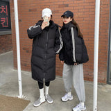 Winter Coat Women X-length Puffer Hood Bomber Basic Jackets Long Female Coat Loose Parka Plus Size Hoodies Outerwear Snow