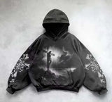 Wash Hooded Hoodie Hoodie Winter High Street Men And Women With The Same Shirt