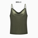 Strap Top Women Halter V Neck Basic White Cami Sleeveless Tank Tops Women'S Summer Camisole Plus
