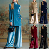 2025 Fashion Button Folded Velvet Long-Sleeved Shirt