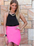 Hot Cross Broadband Sexy Ultra-Short Skirts Fashion