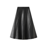 Port Style Skirt Half Dress Woman 2025 Autumn And Winter High-Waist Temperament Medium Long A-Word Bag Hip Umbrella Skirt