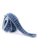 Women Denim Belt Wide Mid Waist Bicyclic Patchwork Lace Up Solid Color Slim Bow Removable Waistband 2024 Summer New Fashion-Outfit