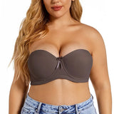 Plus Size Strapless Bra Push Up Women Underwear Seamless Sexy Lingerie Invisible Non Slip