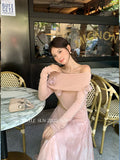 Xixi 2025 Autumn New Temperament Collar Wool Bottom Shirt Long-Sleeved Knitted Shirt Women's Top