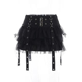 Summer New Women's Dress Short Skirt Dark Fashion Trendy Hot Girl Sexy Slim Cake Skirt-Outfit