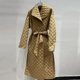 Black Korean Cotton Coat For Women Lapel Long Sleeve Solid Minimalist Thick Coats Female Clothing Style New