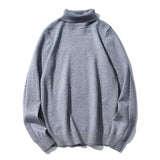 Brand Men Solid Color Turtleneck Sweater Men Slim Warm Casual Sweater Autumn Winter Fashion Turtleneck Sweater