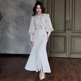 New Women's Temperament Elegant Irregular Thin Splicing
