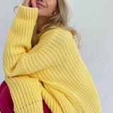 Thicken Loose Sweater Women Elegant Autumn Winter Warm Oversized Knitted Pullovers Casual Cashmere Solid Female