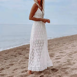 New Sexy Sling Splicing Casual Jumpsuit INS Home Holiday Hollow