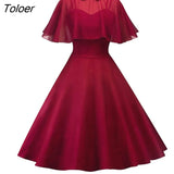 Gorgeous Chiffon Gothic Doll Collar Party Dress Eye-catching Lady Dress Solid Color for Daily