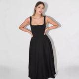 Simple Sexy Shoulder Strap Dress In The Summer