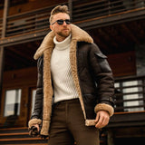 New Fur One Men's Coat Thicked Medium And Long Jacket Ebay Amazon Imitation Leather