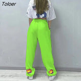 90s Jogging Sweatpants Women Hippie Harajuku Streetwear Oversize Y2K Pants Print Baggy Wide Leg Pants of Female