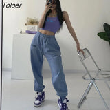 90s Jogging Sweatpants Women Hippie Harajuku Streetwear Oversize Y2K Pants Print Baggy Wide Leg Pants of Female