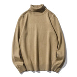 Brand Men Solid Color Turtleneck Sweater Men Slim Warm Casual Sweater Autumn Winter Fashion Turtleneck Sweater