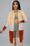 Fashion Stripe Contrast Cardigan