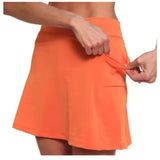 Solid Color Medium Waist Skirt, Exercise Yoga, Three-Point Shorts, Skirt Trousers.-Outfit