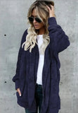 plush warm top mid-length double-sided anti-fur coat oversized