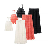 Homemade New Women's Folding Top Hanging Neck Sling Skirt
