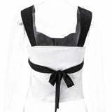 Women Satin Clothes Camisole Crop Tops Summer 2024 T-shirts Harajuku y2k Vintage Aesthetic Clothing Women Tube Top Streetwear-Outfit