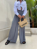 Summer Leisure Wide Legs Burst Loose Casual Fashion Trousers