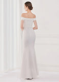 Fringe Tassels Off Shoulder Formal Mermaid Evening