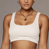 Solid Sportswear 2 Two Piece Sets Women 2021 Crop Top And Drawstring Shorts Matching Suits Summer Athleisure Outfits