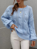 Sweater Oversize Women 2022 Winter Clothes Knitted Pullover Loose Blue Sweater For Women Pull Women's Sweaters